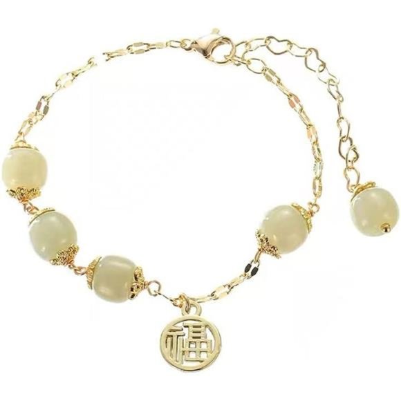 Women's Blessing Bracelet Emerald Bracelet Feng Shui Bracelet Healing - Picture 1 of 7